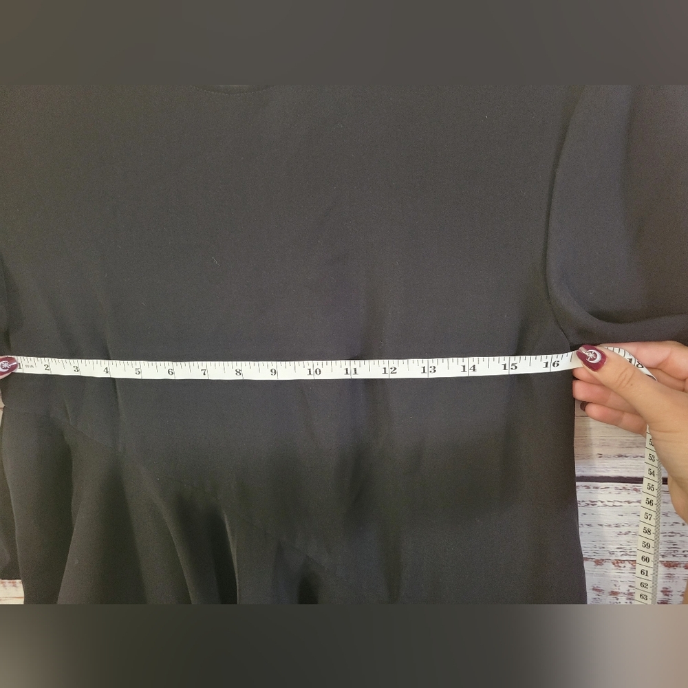 Adeam Black M Ruffle Top - Picture 9 of 11